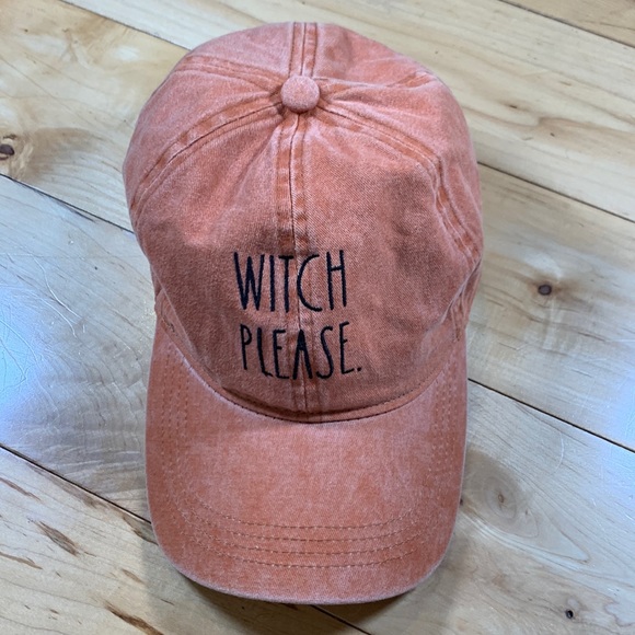 Rae Dunn Accessories - Rae Dunn Witch Please Orange Hat